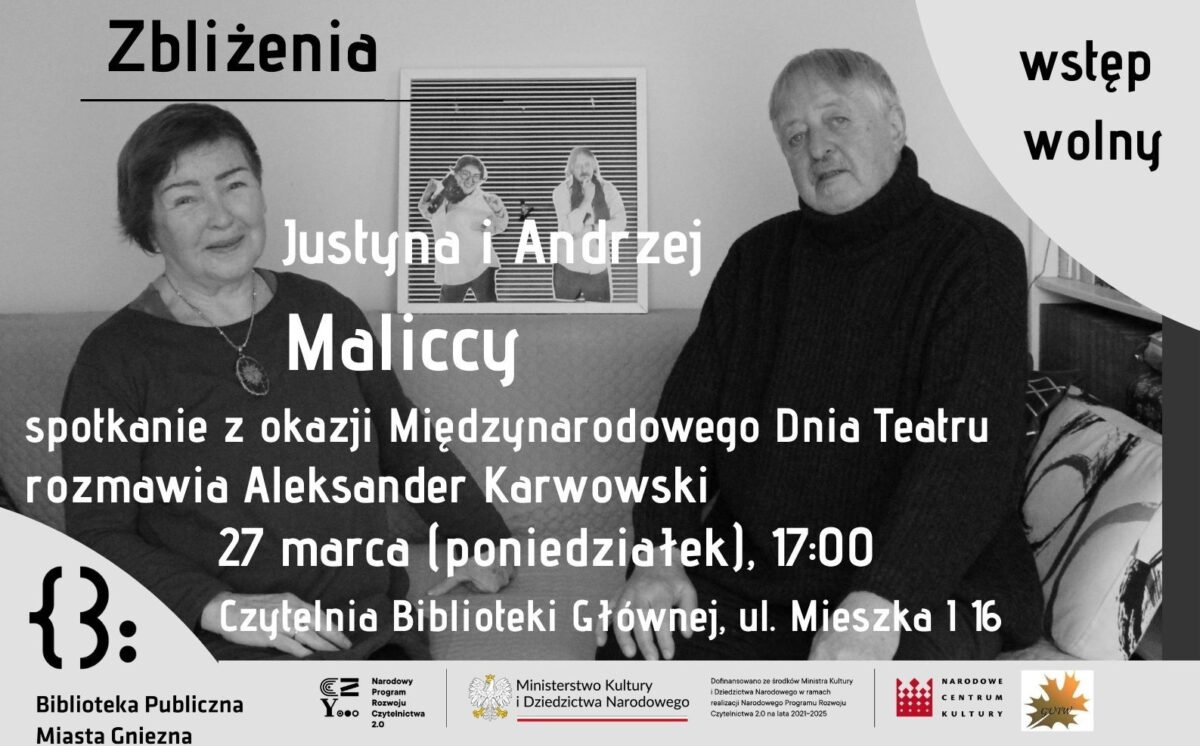 Spotkanie z Justyną i Andrzejem Malickimi z okazji Dnia Teatru