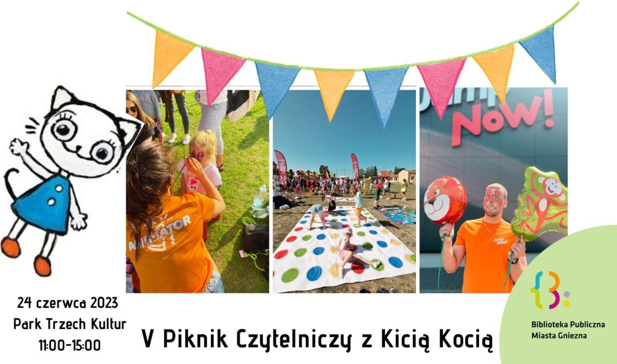 V Piknik Czytelniczy z Kicią Kocią: Park Trampolin Jump Now Gniezno