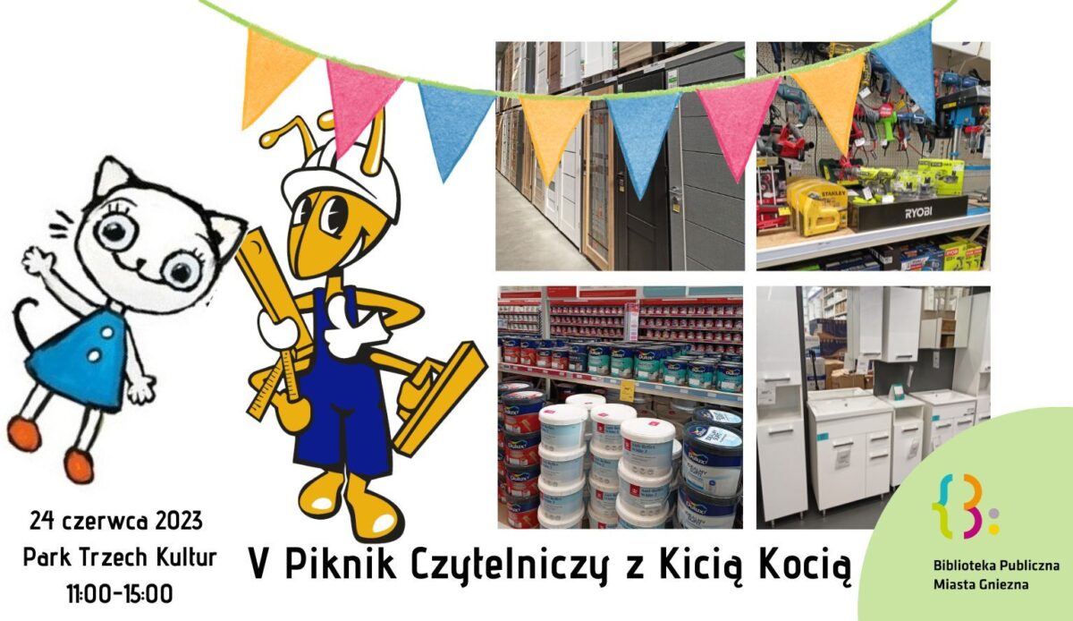V Piknik Czytelniczy z Kicią Kocią: Market Mrówka Gniezno
