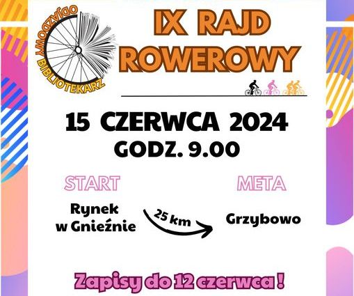 Biblioteczny Rajd Rowerowy odjedzie po raz dziewiąty!